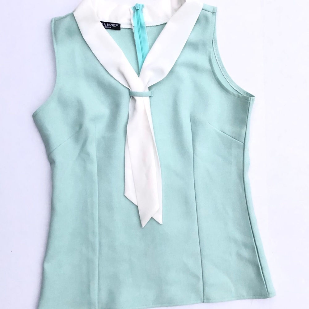 *HOST PICK* RARE VINTAGE ZARA SLEEVELESS TIE TOP - Picture 1 of 8